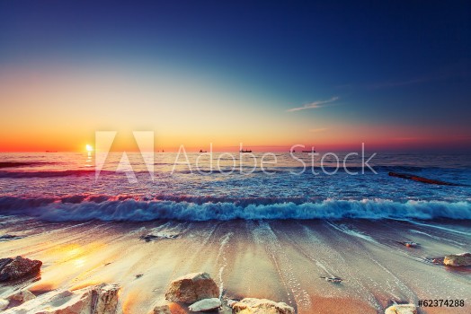 Picture of Sunrise over sea